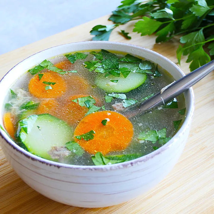 Bouillon de poulet maison La Ferme d'Alice